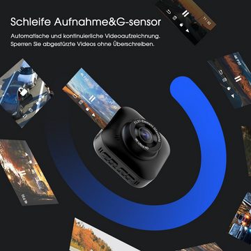 Avylet Dashcam Auto mit Vorne Hinten 4K/1080P, WiFi Autokamera Dashcam (HD, WLAN (Wi-Fi), Super Nachtsicht,WDR,G-Sensor, Loop-Aufnahme, APP Steuerung,170° Weitwinkel,WDR)