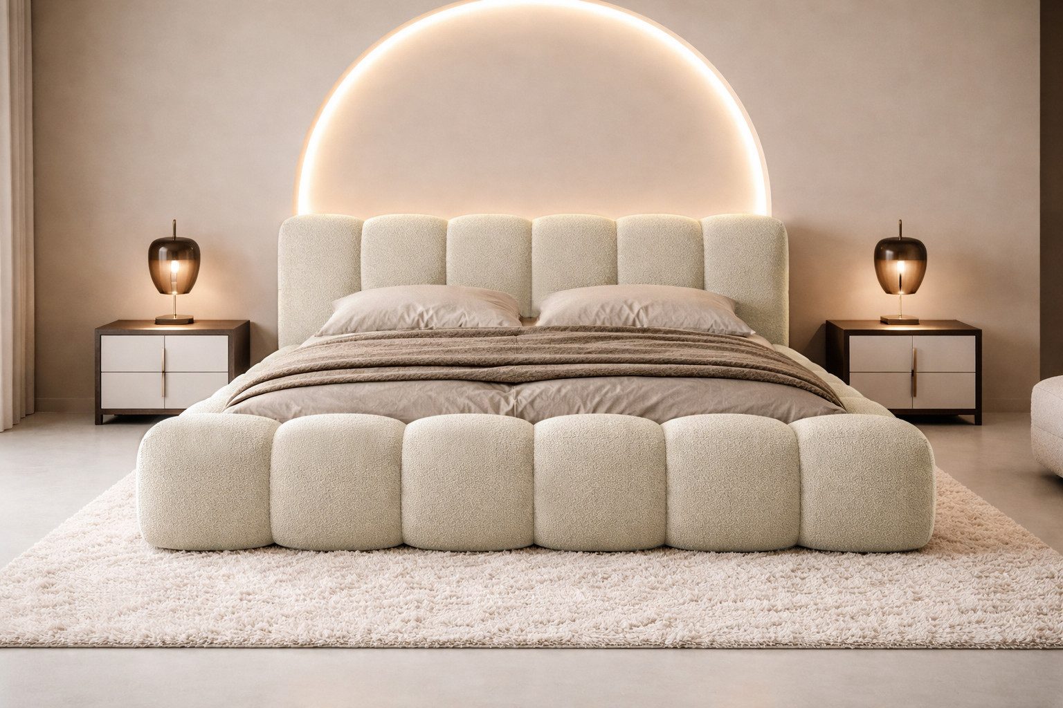 Compleo Polsterbett Designerbett, Wolkenbett, TOPSELLER, Modern Schlafzimmer, Made in EU, Wolkenbett modern