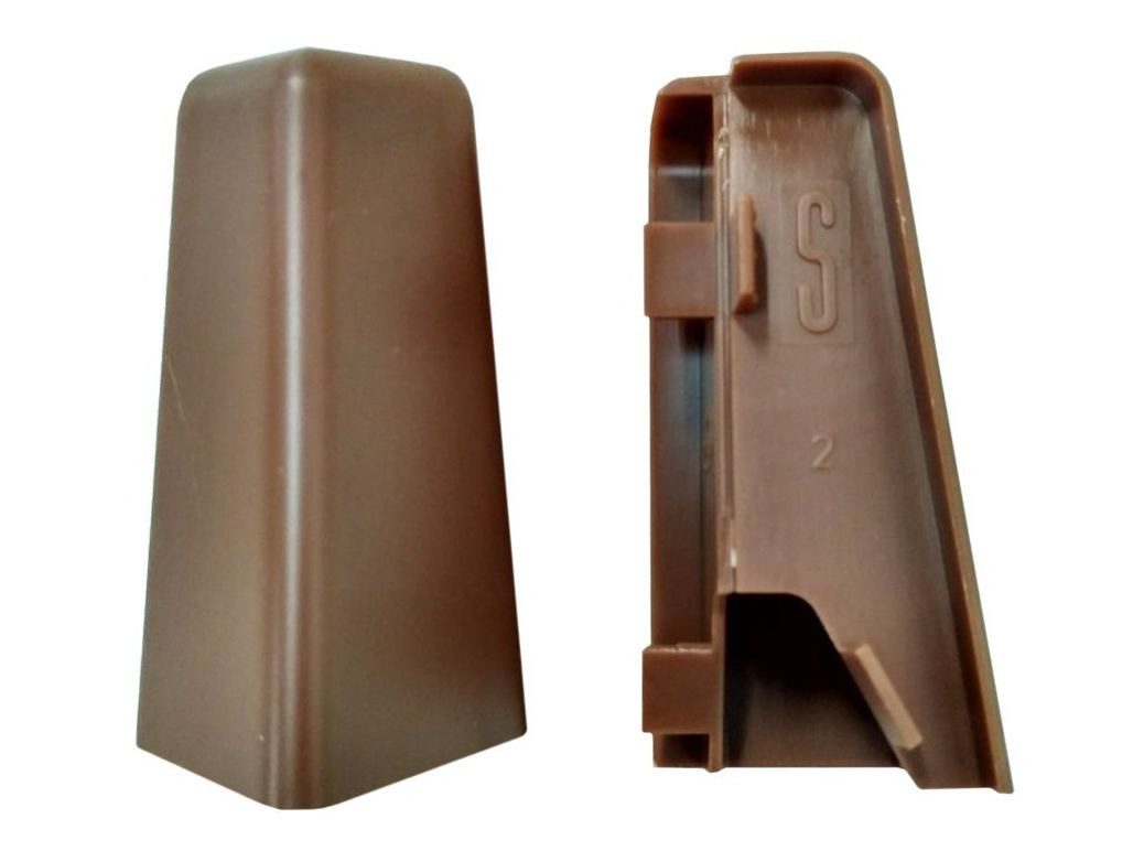 Equipped Eckprofil Equipped 1246 Außenecke Nussbaum 58mm