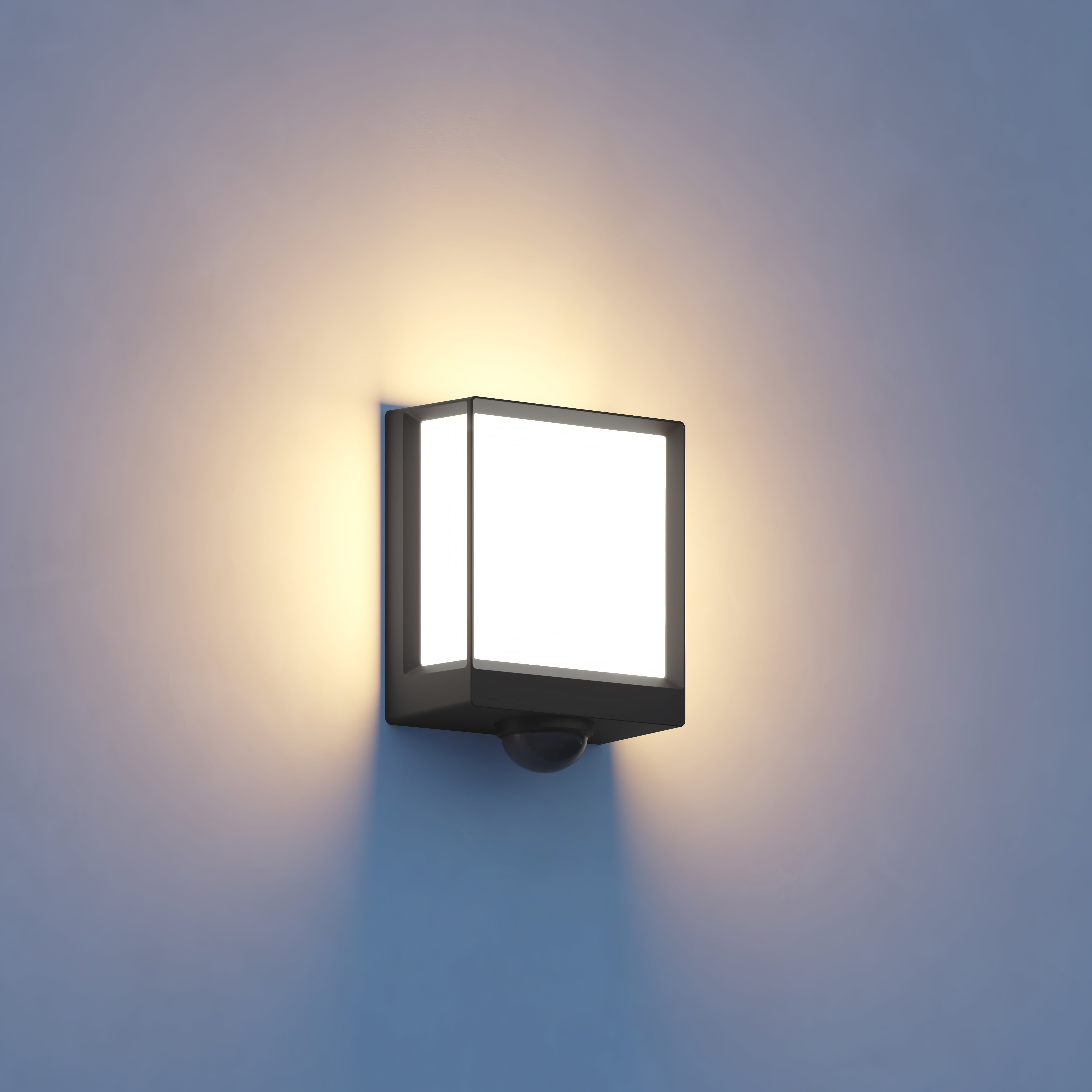 steinel LED Außen-Wandleuchte L 40, LED fest integriert, dimmabr, bedienbar per App, Bewegungsmelder, 12,9 W, 987 lm