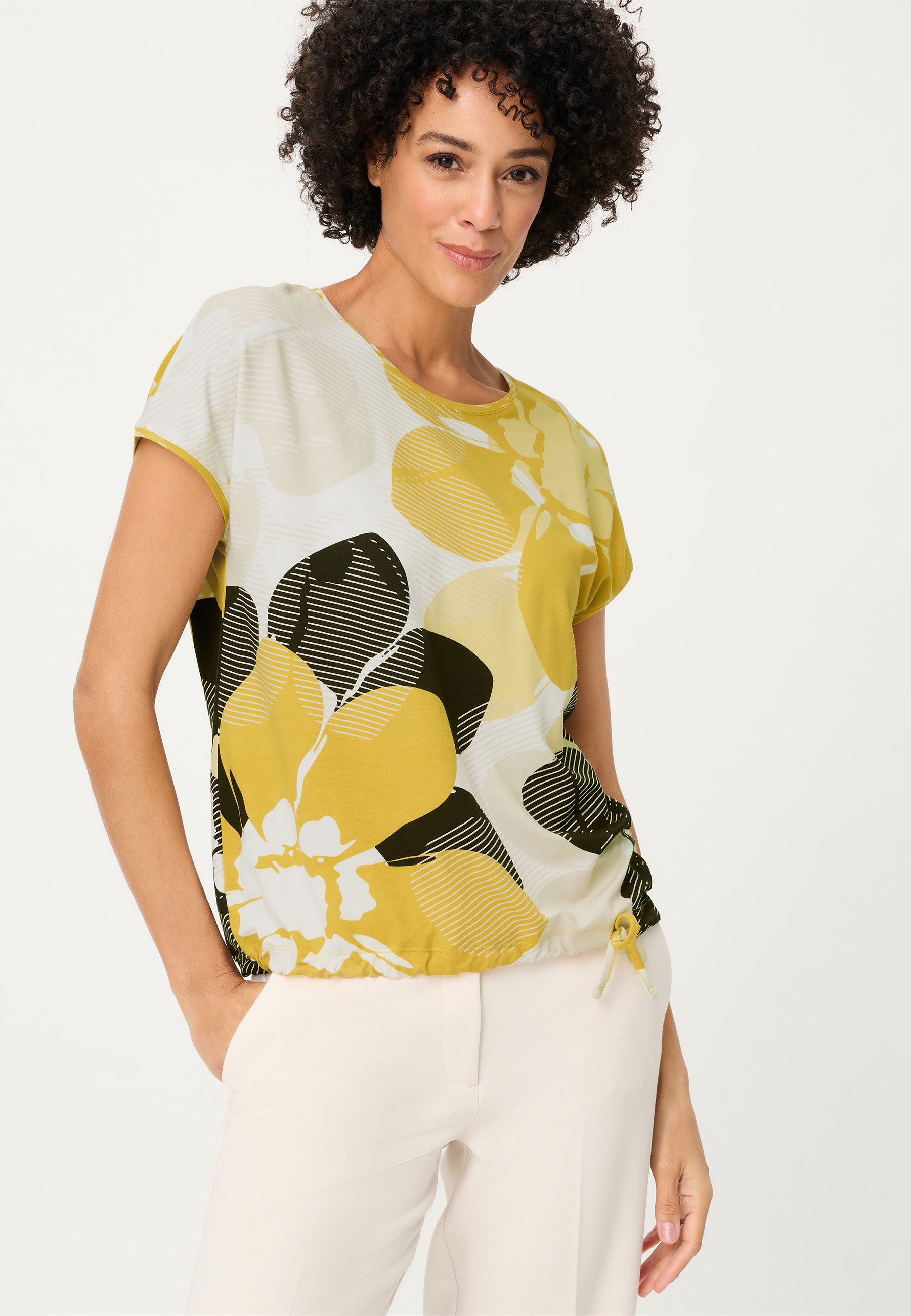 Olsen T-Shirt mit Panneaux-Print
