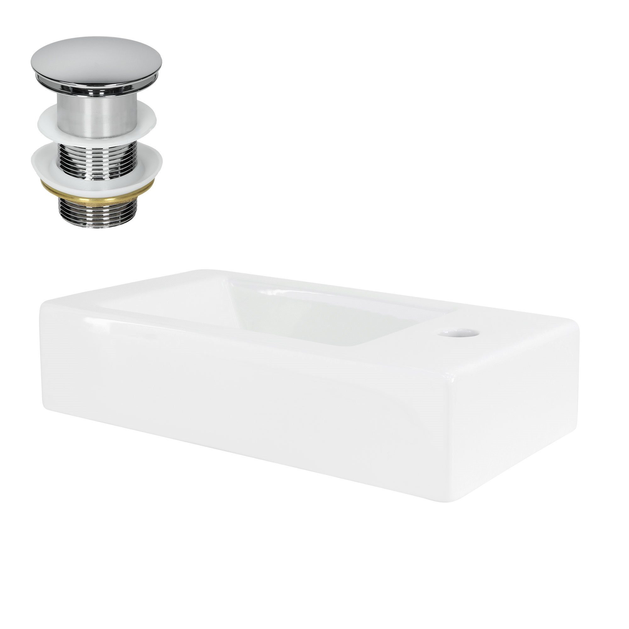 LuxeBath Waschbecken Aufsatzwaschbecken aus Keramik für günstig online kaufen