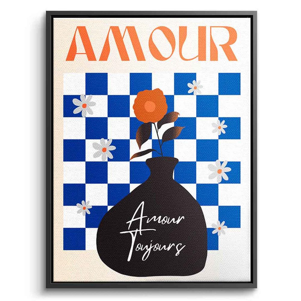 DOTCOMCANVAS® Leinwandbild Amour, Leinwandbild Amour Kunstdruck Wandbild