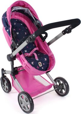 CHIC2000 Kombi-Puppenwagen Linus, Butterfly, rosa, (Set)