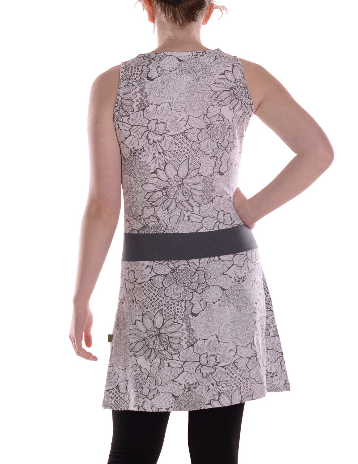 Vishes Sommerkleid Damen A-Linie Baumwolle Blumen-Muster günstig online kaufen