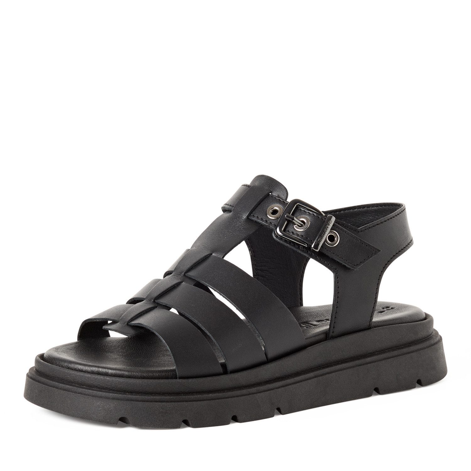 Tamaris Riemchensandale Keilabsatz, Sandalette im modischen Römersandalen-Look