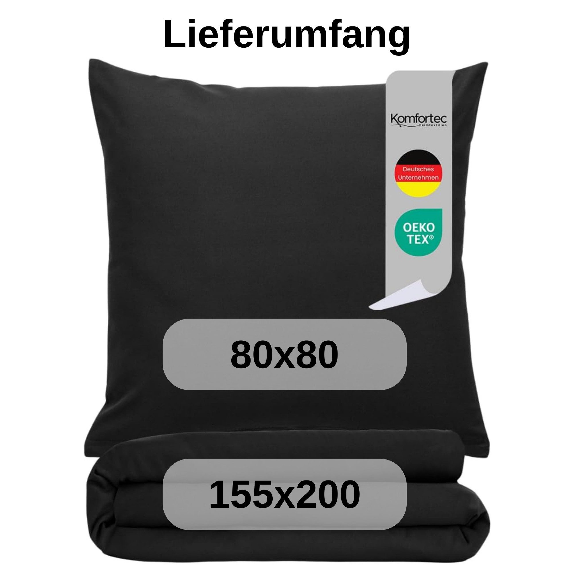 Komfortec Bettwäsche Premium, 135 x 200 bis 220 x 240 cm, 6 verschiedene Gr günstig online kaufen