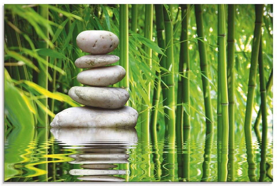 Artland Glasbild Balance, Zen (1 St), in verschiedenen Größen