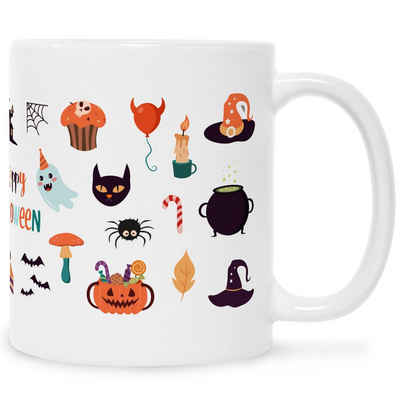 GRAVURZEILE Tasse mit Motiv - im Halloween Motive Design - Geschenk für Sie & Ihn