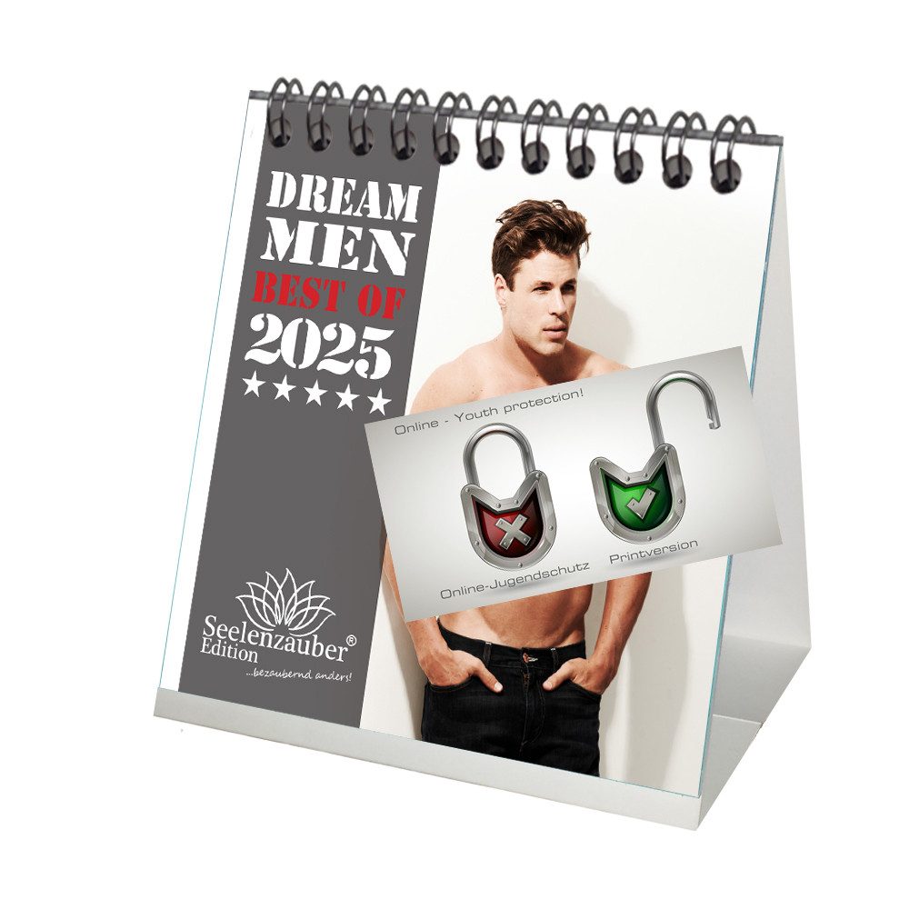 Seelenzauber Erotikkalender Sexy Dream Men Kalender für 2025 Format 10cm x 10cm Erotik Männer 