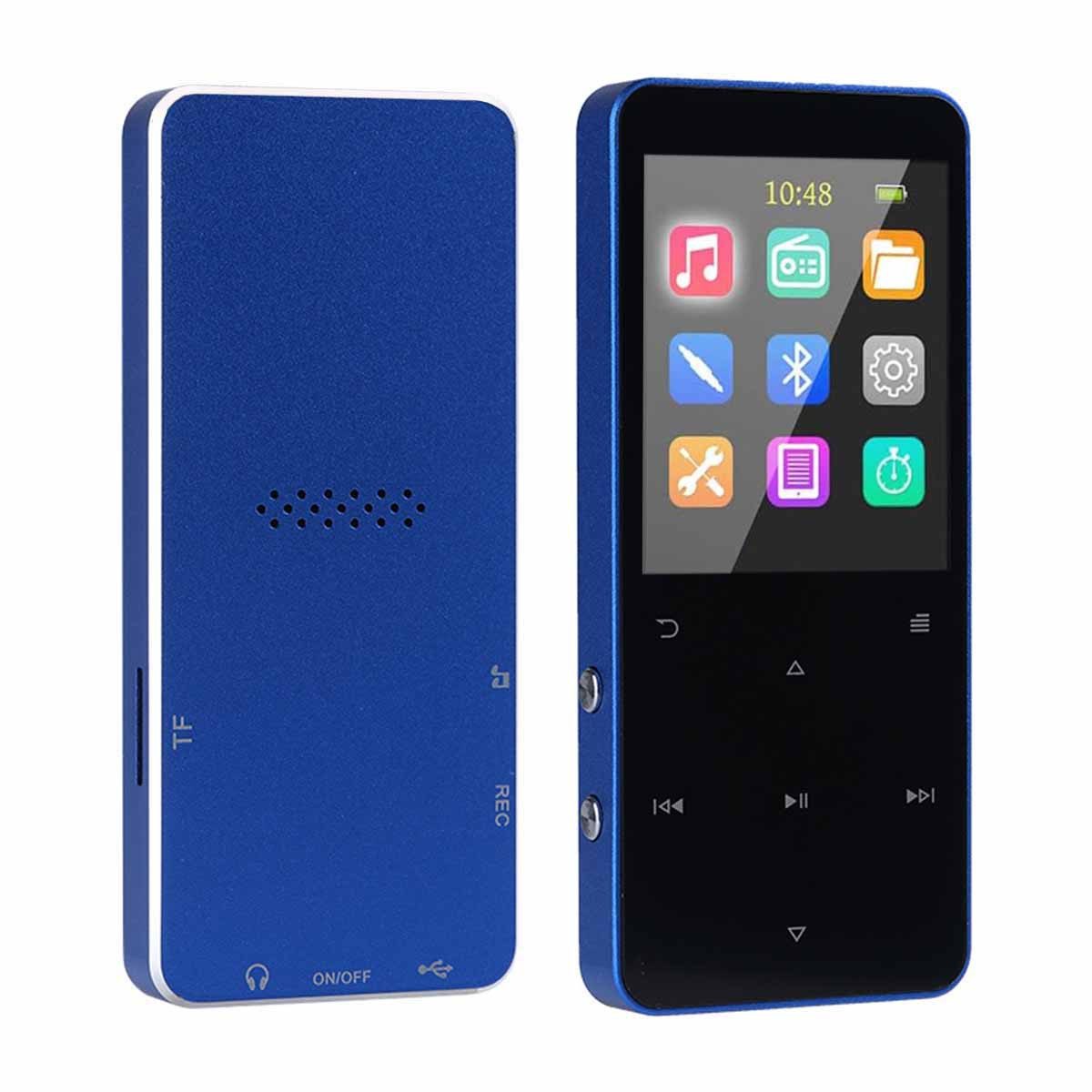 KINSI 16GB verlustfreier Bluetooth MP3, Studenten-Walkman, Musikspieler MP3-Player (16 GB, bluetooth, Fotoalbum, Wecker, E-Reader, Bluetooth 5.0, 1,8-Zoll-Farbbildschirm)