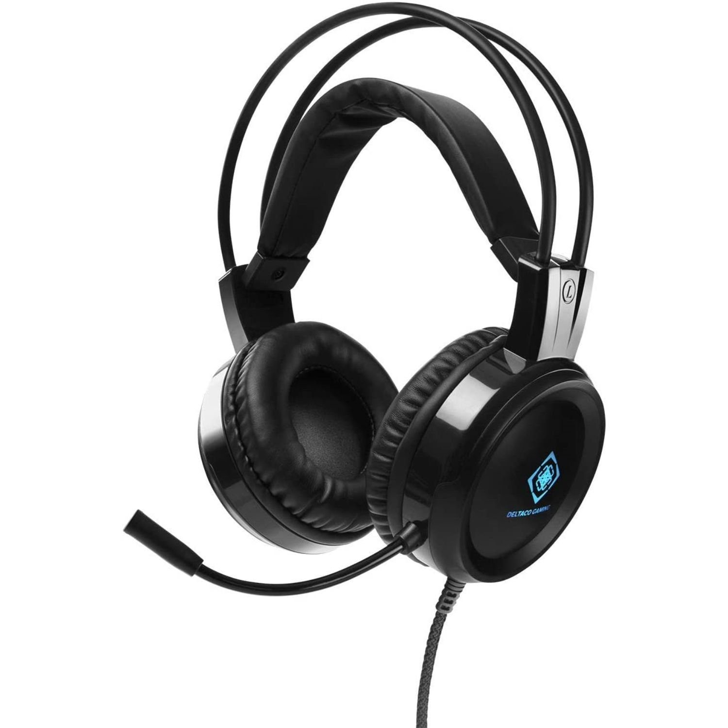 DELTACO GAMING DH110 Stereo LED Gaming Kopfhörer Kopfhörer (inkl. 5 Jahre Herstellergarantie)