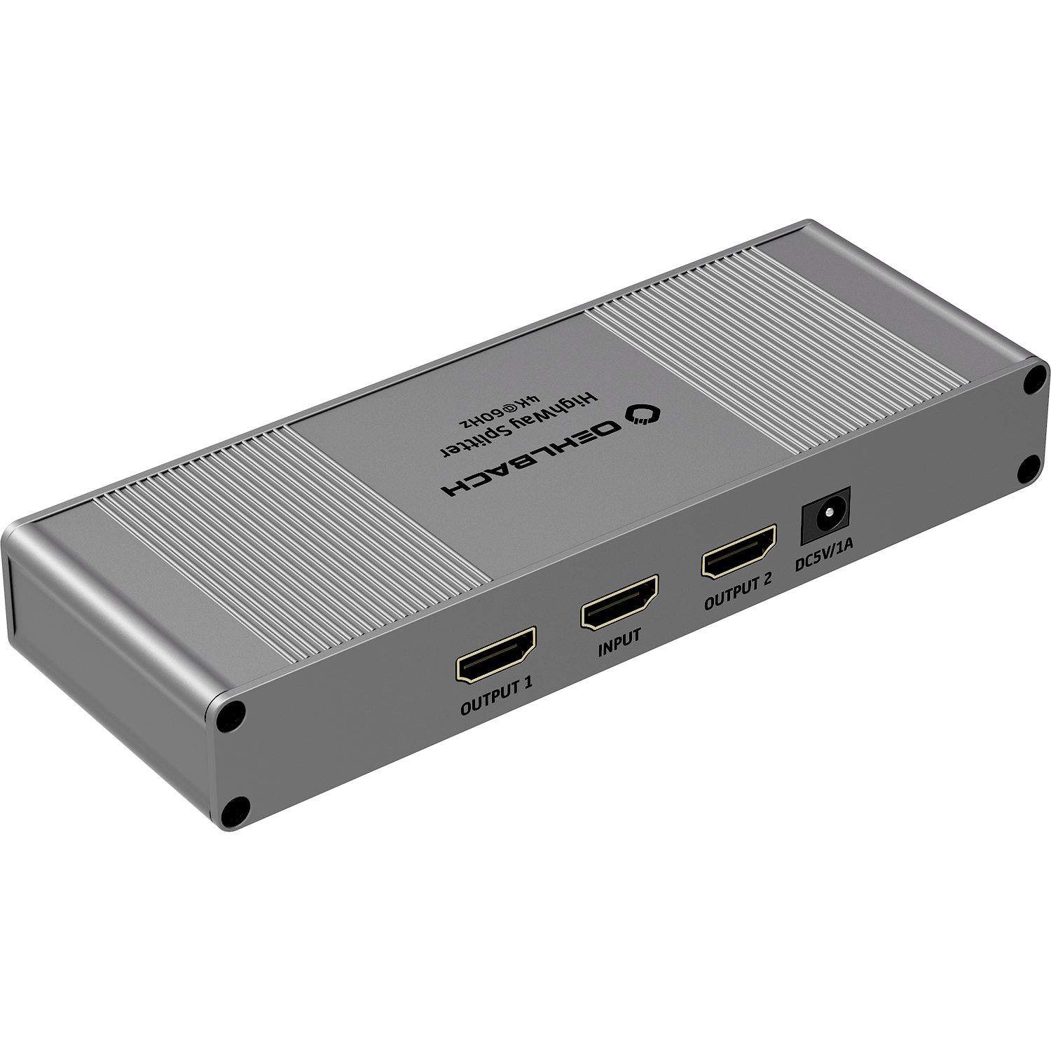 OEHLBACH HDMI-Splitter HighWay Splitter 4K Signal-Verteiler für HDMI®, Vollmetall, Präzise