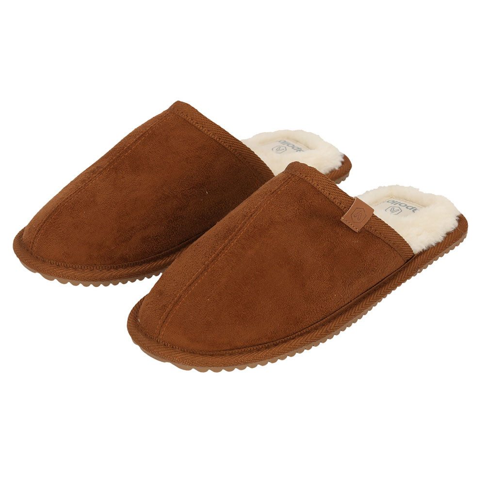 XQ Footwear Pantoffel aus Wildlederimitat mit Gummisohle
