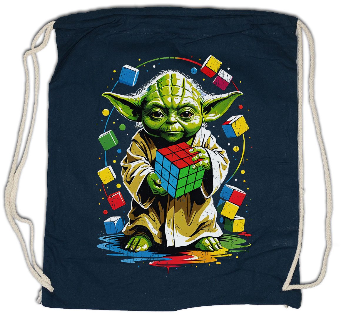 Urban Backwoods Turnbeutel Master Cube Turnbeutel Zauberwürfel Wars Yoda 80s Magic Star Speed (1-tlg), Cubing Jedi Cuber Master