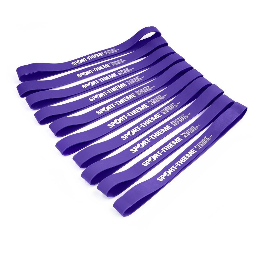Sport-Thieme Stretchband Rubberbands-Set, Optimale Dehneigenschaften Violett, stark