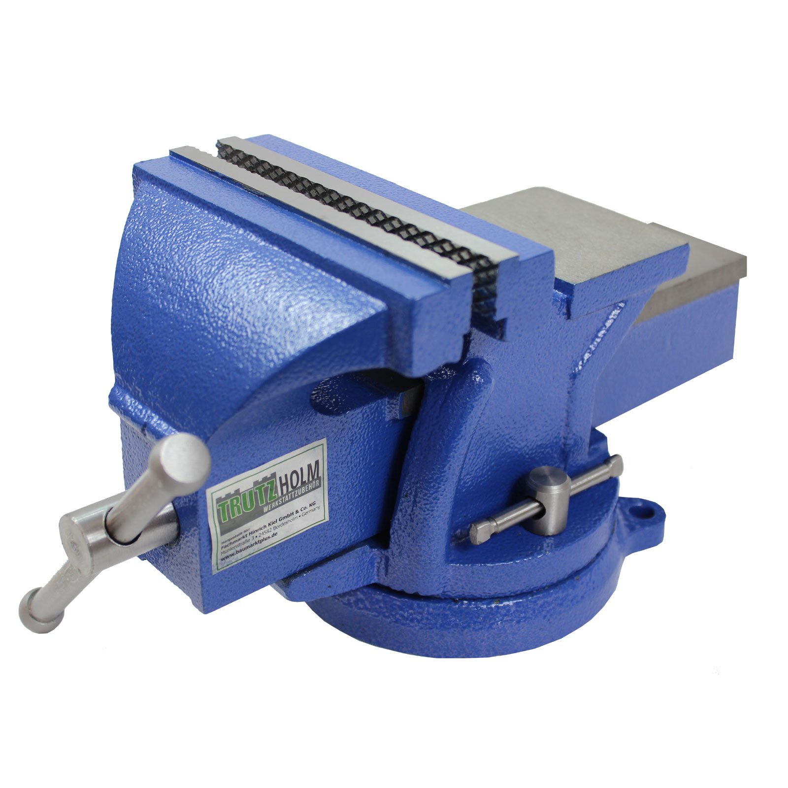 TRUTZHOLM Schraubstock Schraubstock parallel 360° drehbar mit Amboss für Werkbank 150 mm / 6", 1-St.