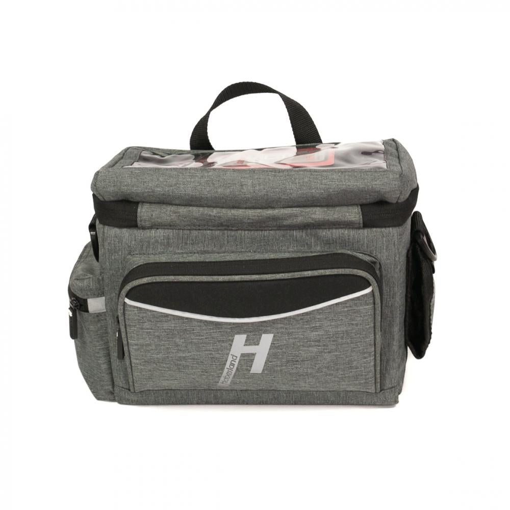 Haberland Fahrradtasche Haberland Lenkertasche 8l Max grau - praktische Lenkertasche mit KLICK