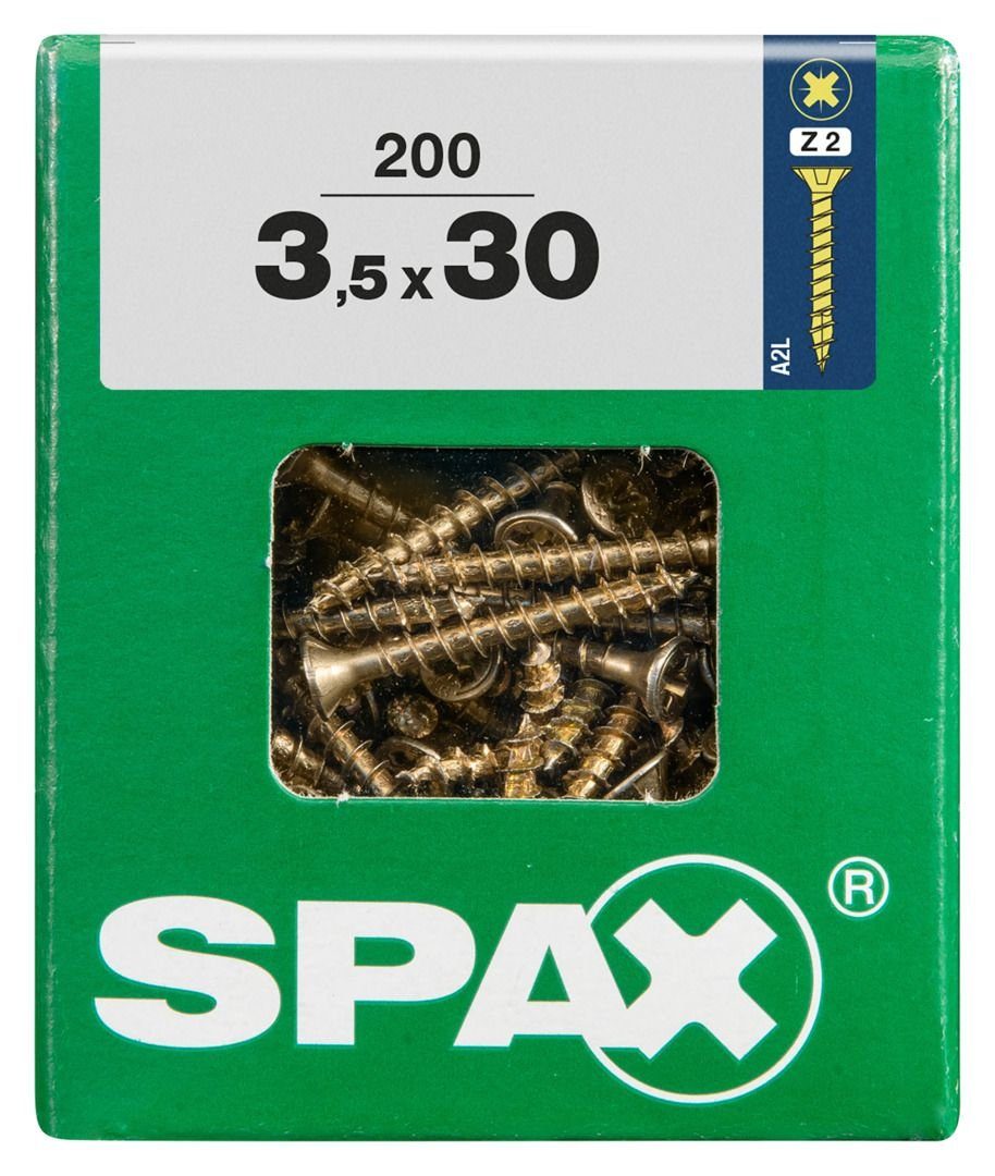 200 3.5 SPAX - x Spax PZ mm 2 Universalschrauben 30 Holzbauschraube