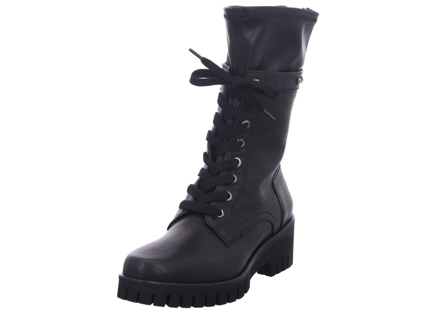 Donna Carolina Chelsea schwarz Schnürschuh