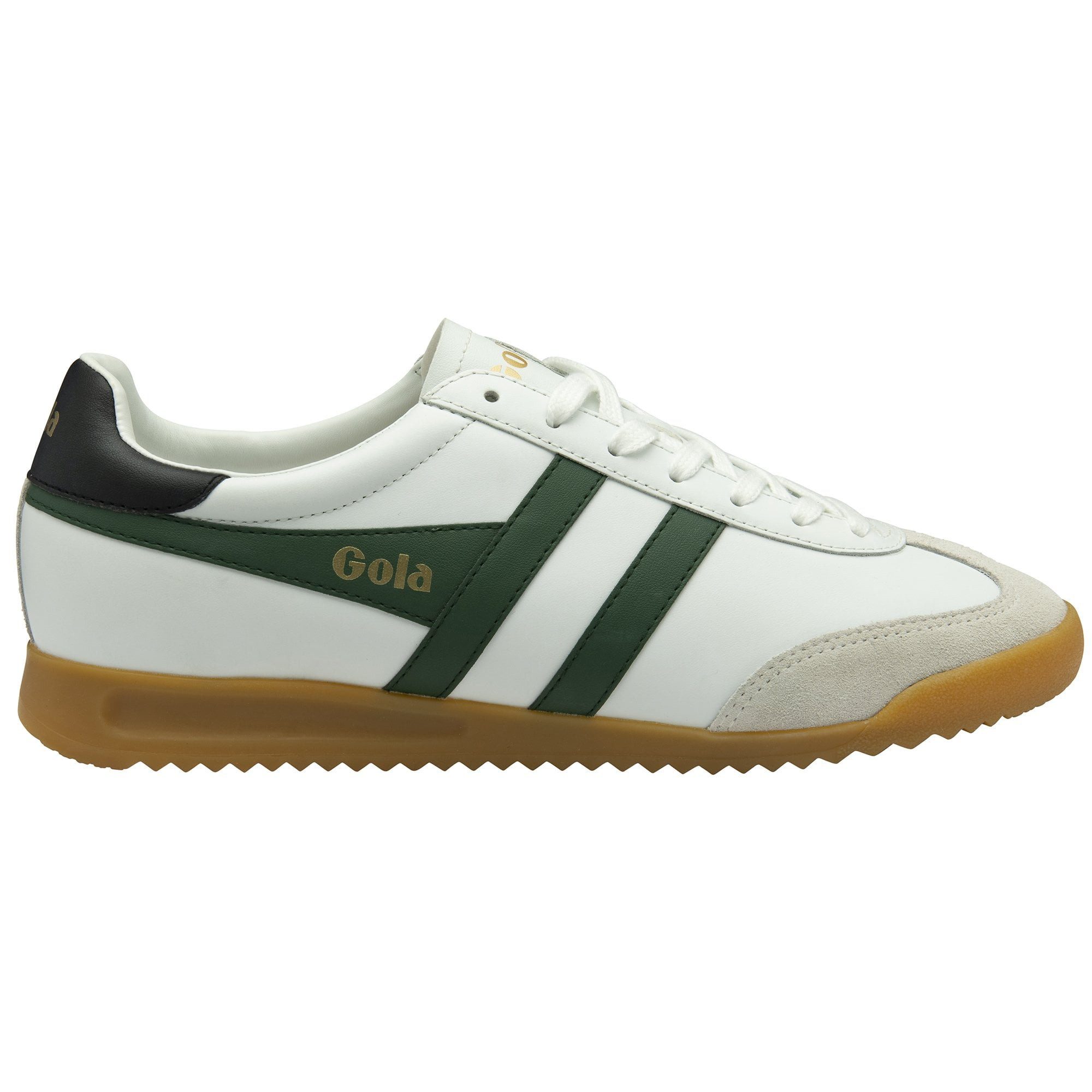 Gola Torpedo Leder 2025 weiss/immergrün/schwarz Herren Sneaker