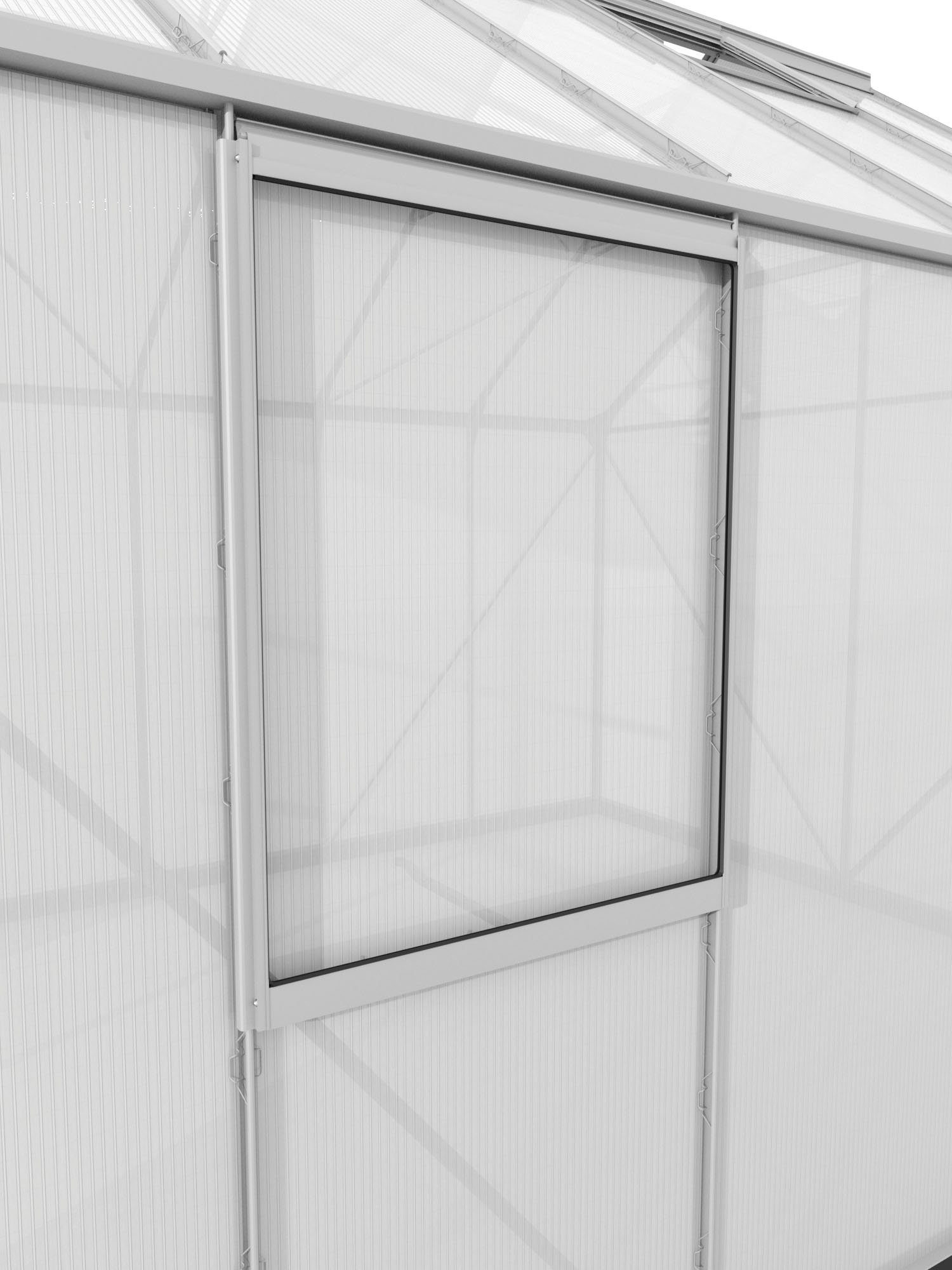 Vitavia Fenster für Venus, Apollo, Calypso, Freya, Dione u.a., Gewächshausfenster, Alu, mit Hohlkammerplatte 6 mm