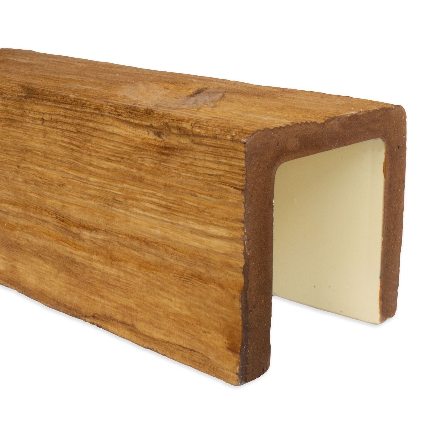 PROVISTON Wanddekoobjekt PU-Balken, Polyurethan, 120 x 120 x 3000 mm, Eiche günstig online kaufen