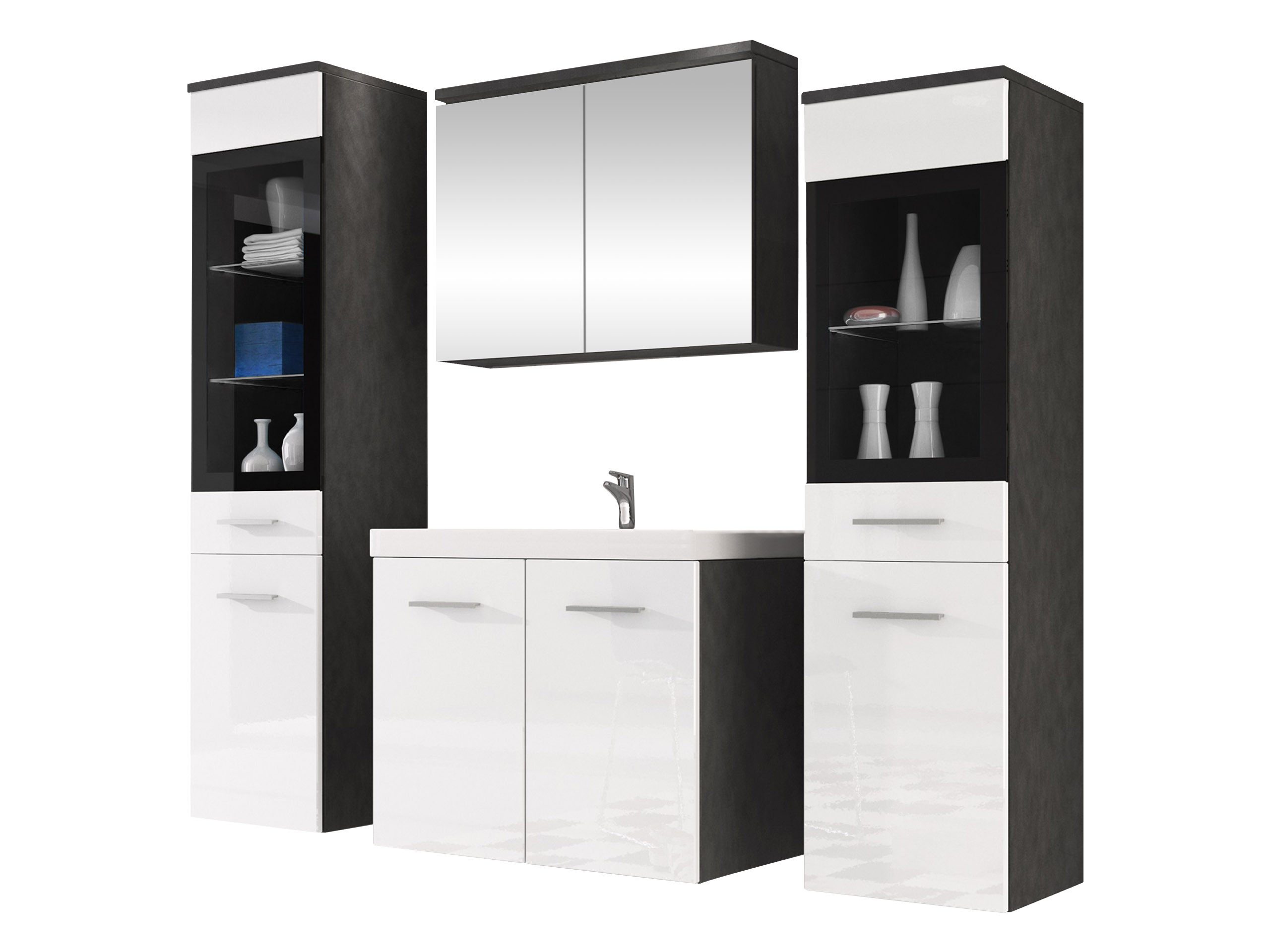 MIRJAN24 Badmöbel-Set Madrit II, (5er-Set, Waschbeckenschrank, günstig online kaufen