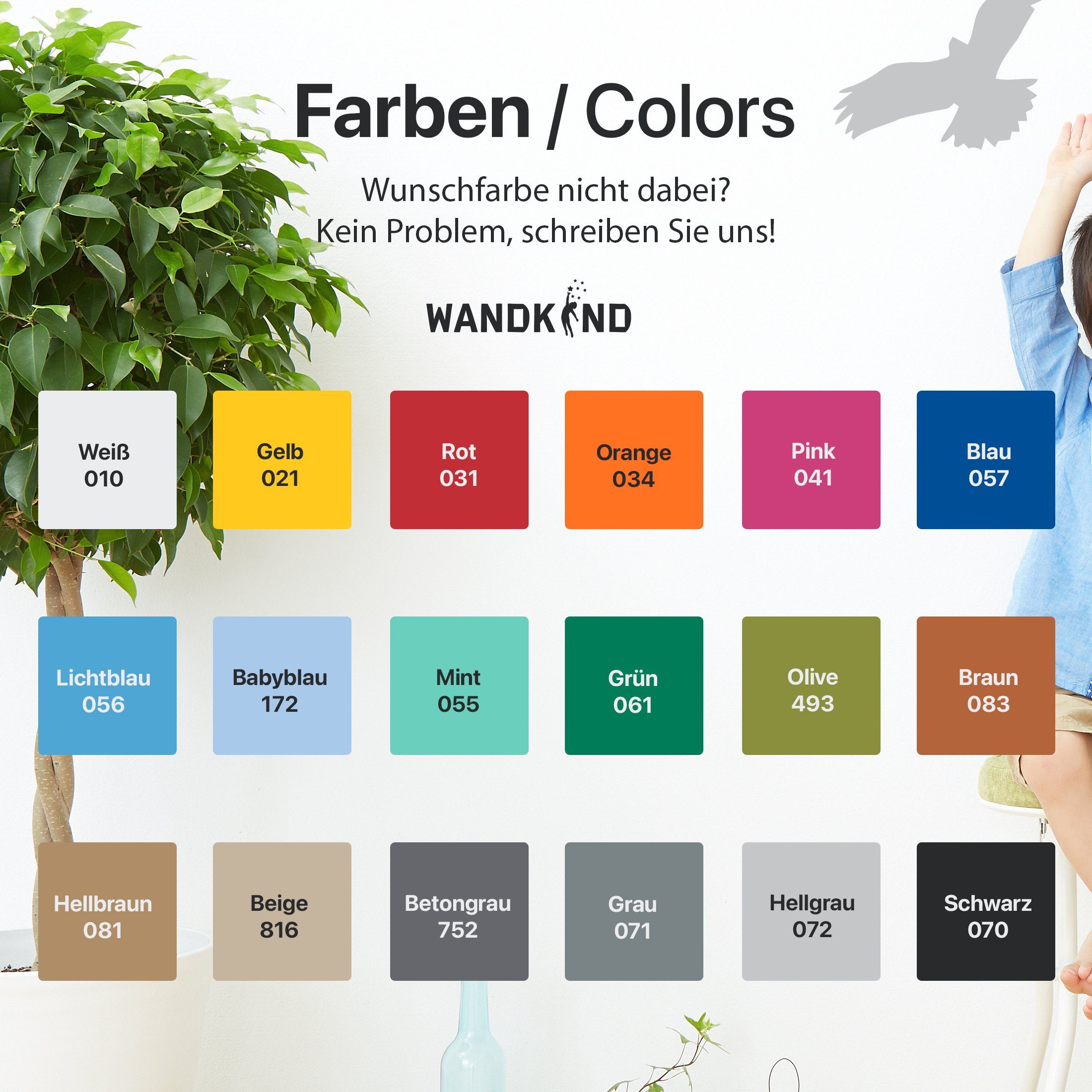 WANDKIND Aufkleber Vogelschutz und Fensterschutz - 10 Sticker - Schutz vor Vogelschlag, Selbstklebend