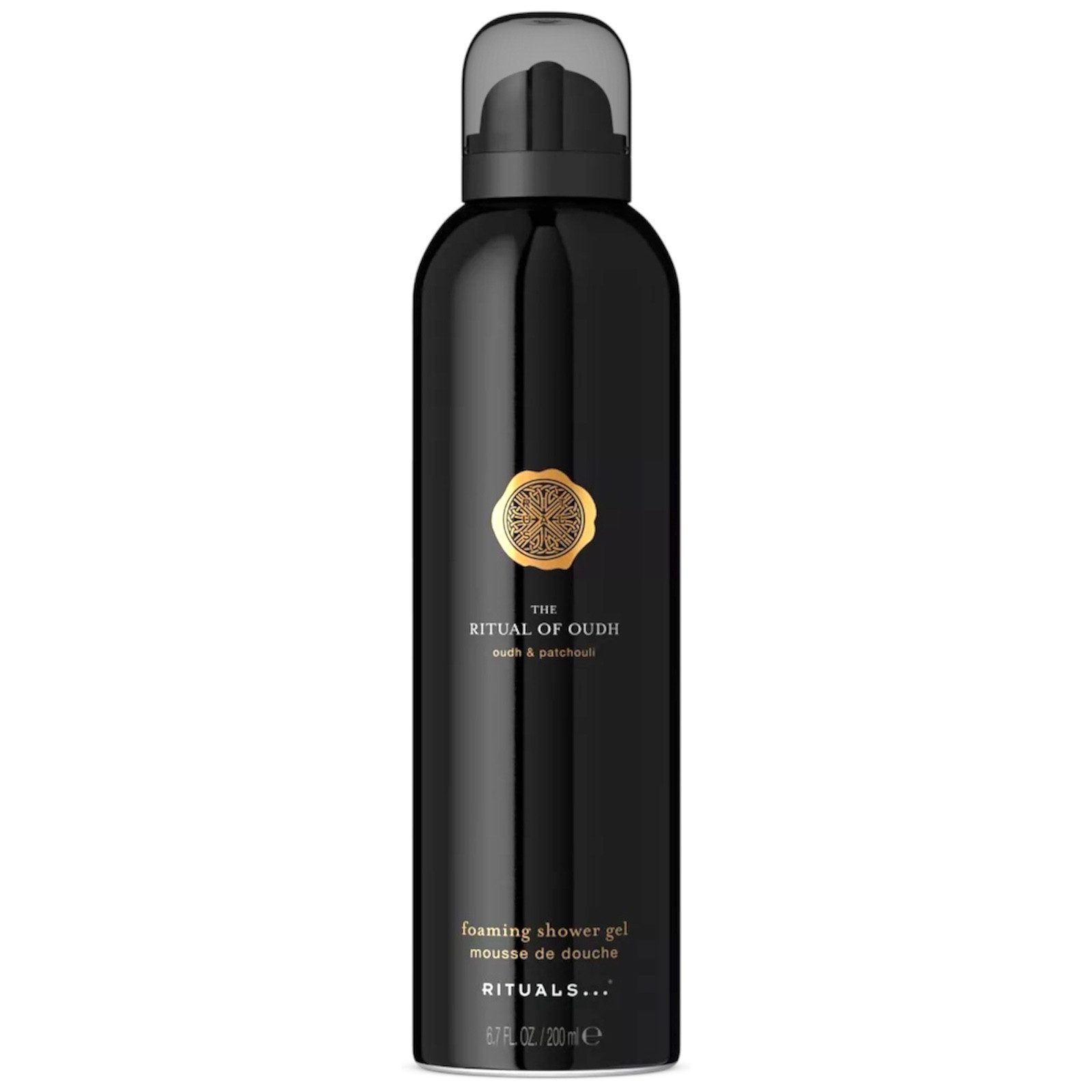 Rituals Duschschaum The Ritual of Oudh Foaming Shower Gel 200 ml, Luxuriöser Duft von Oudh & Patchouli