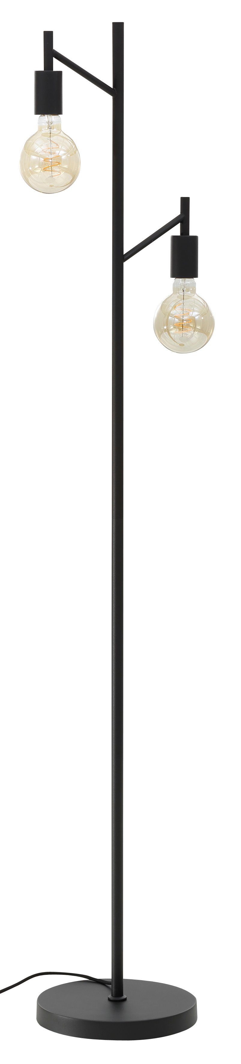 Leonique Stehlampe Jarla, 155 ohne klassisch schwarze Höhe moderne, cm Leuchtmittel, Stehleuchte