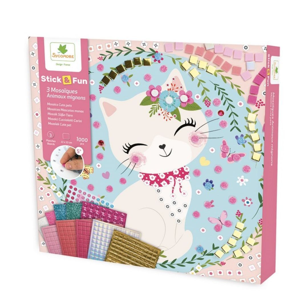 suebidou Sticker Mosaik Stick & Fun Kreativset Bastelset trendige Illustrationen