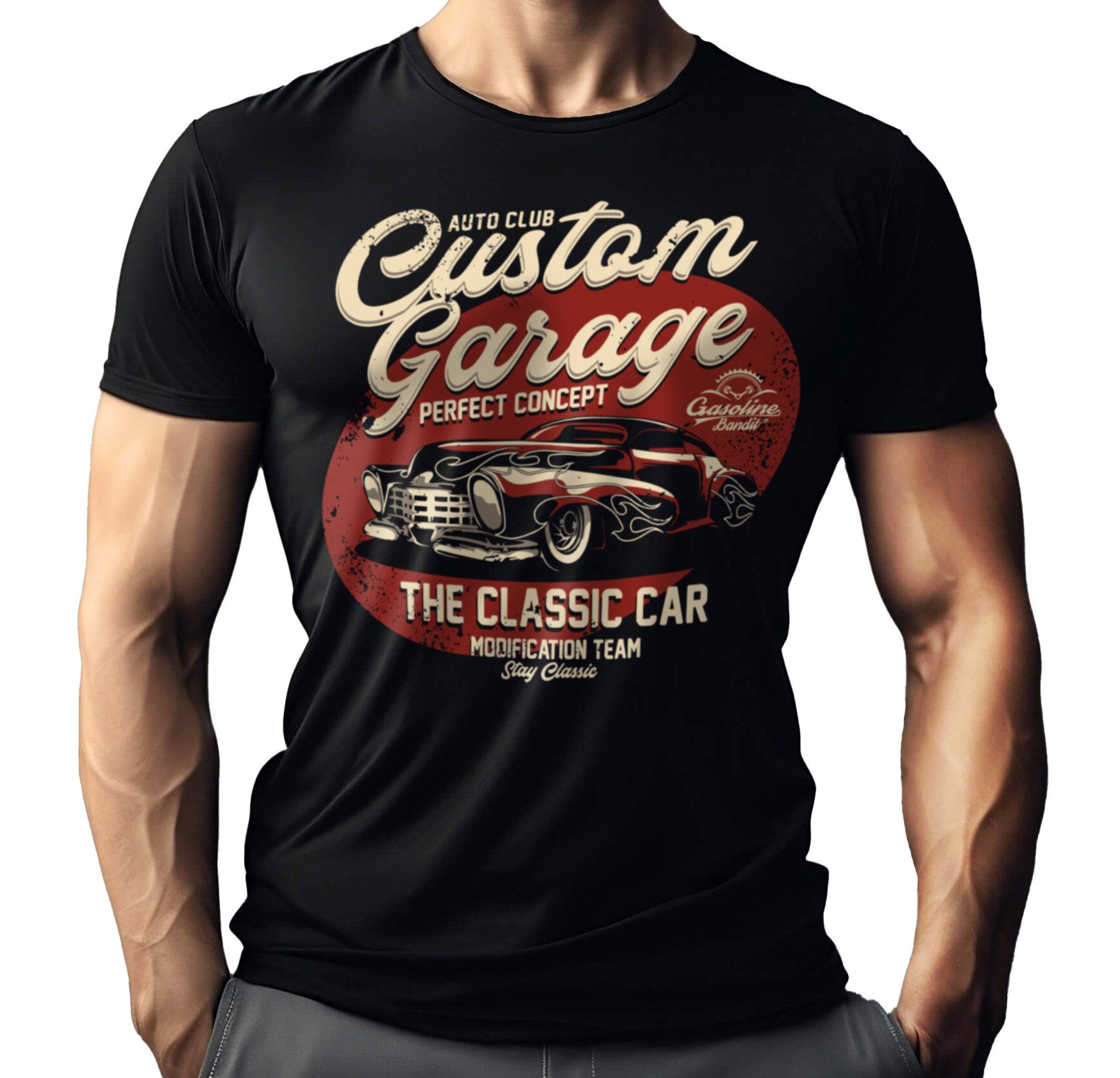 T-Shirt für den Oldtimer Fan: Custom Garage - The Classic Car