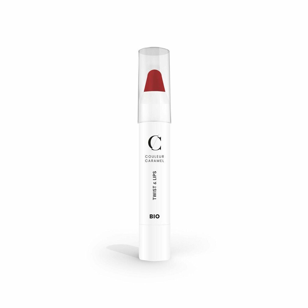 COULEUR CARAMEL Lippenstift Twist y Lips Barra De Labios 405 Matt Red 1un