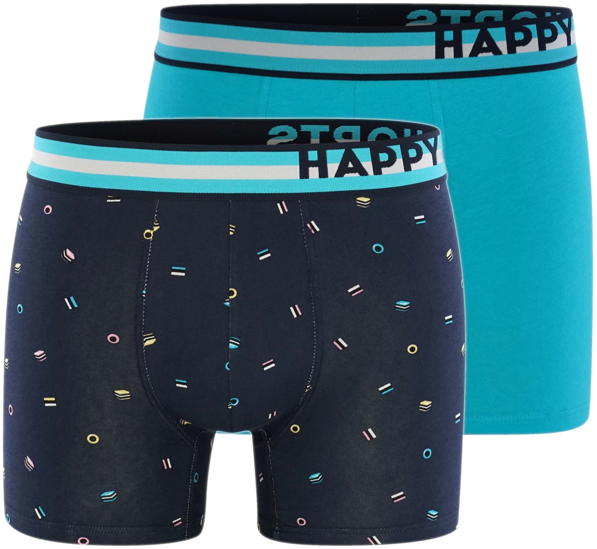 HAPPY SHORTS Retro Pants 2-Pack Trunks (2-St) Licorice