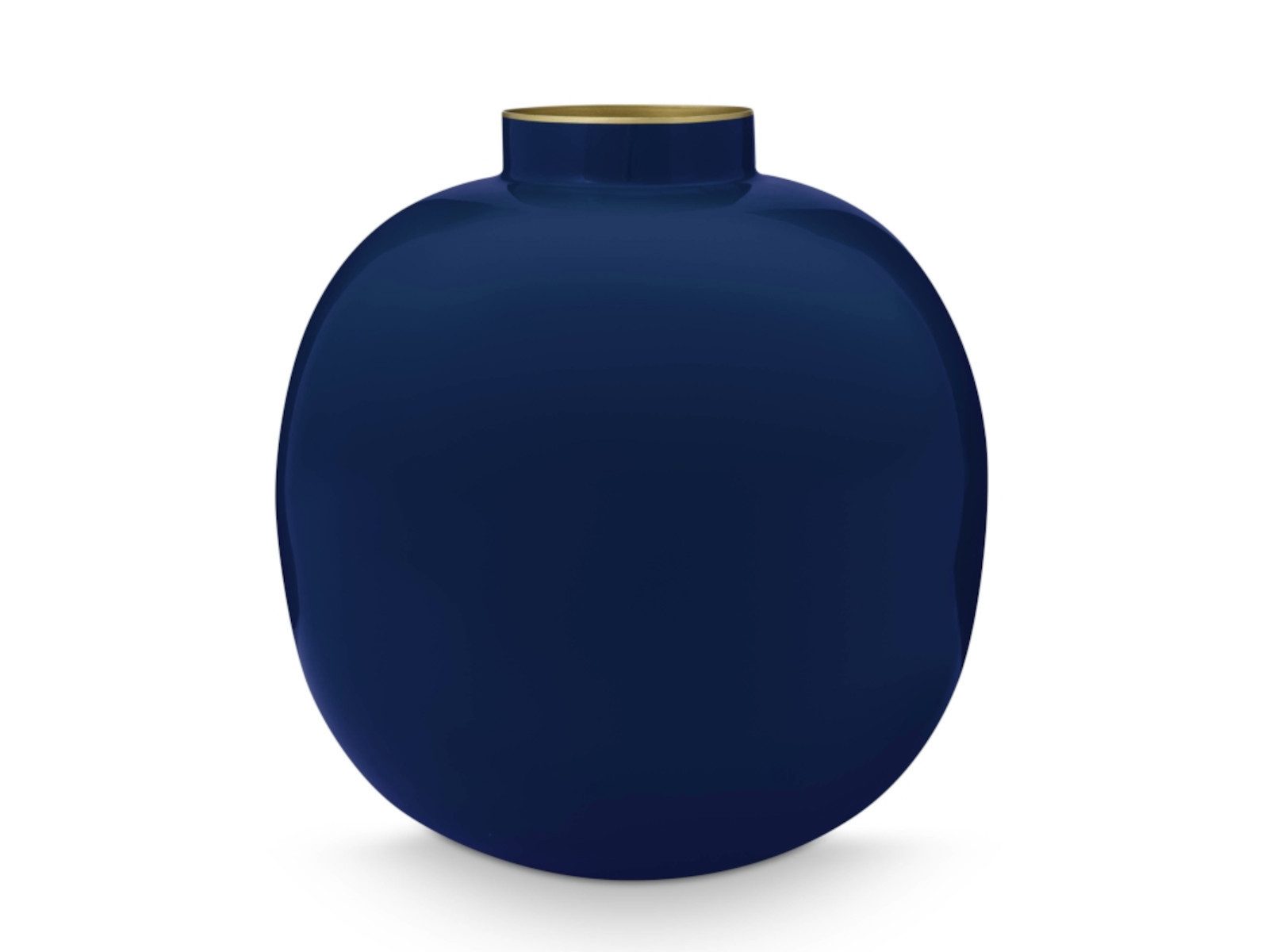 PiP Studio Dekovase Vase Metal blau 23 cm (Vasen), Vase Metal Blue 23cm günstig online kaufen