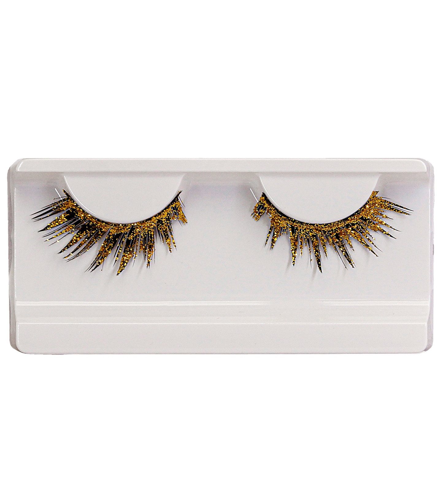 Widmann S.r.l. Bandwimpern Künstliche Wimpern Glitter, Gold