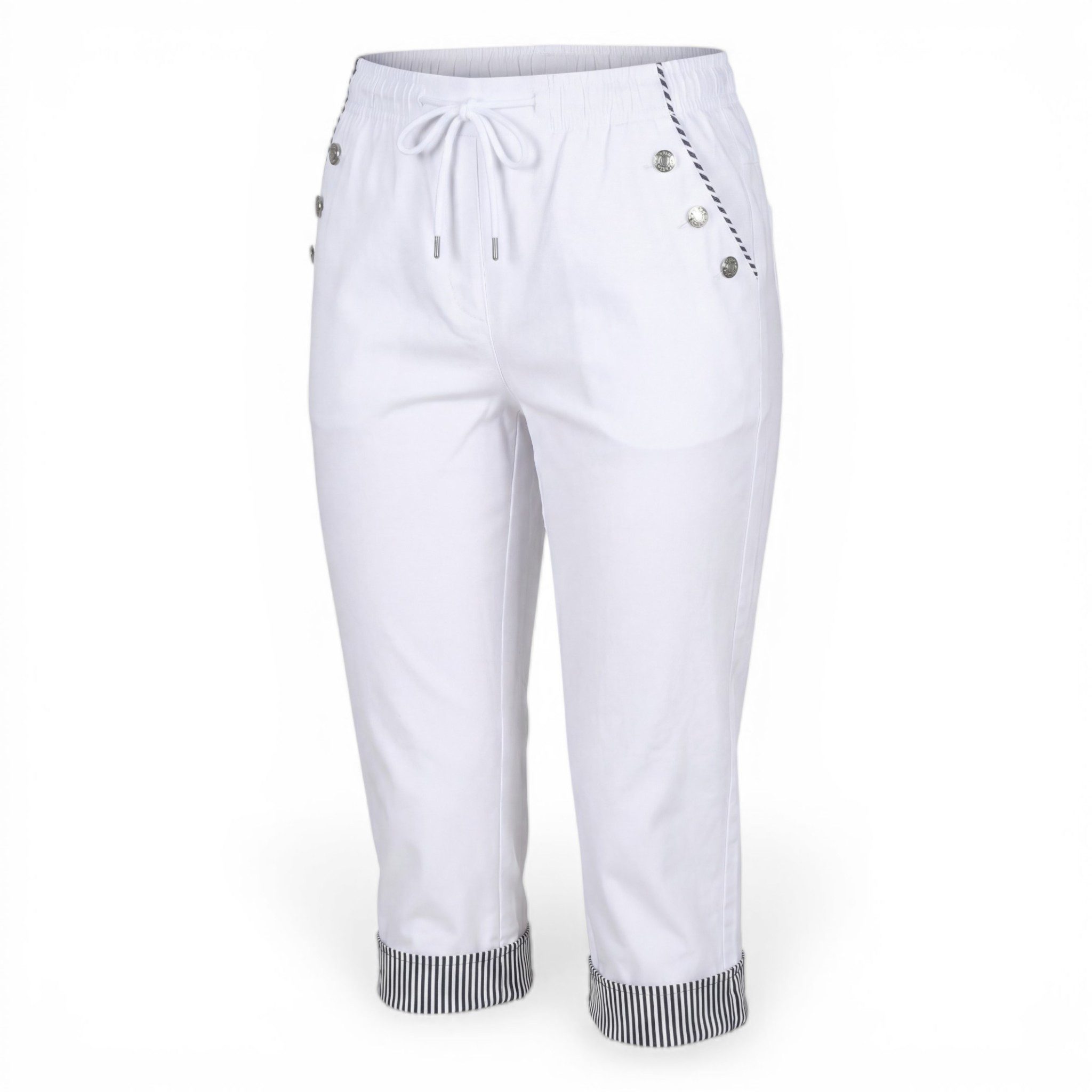 OriginalYou Caprihose Damen Schlupfhose 7/8 Stoffhose maritime Sommerhose E günstig online kaufen