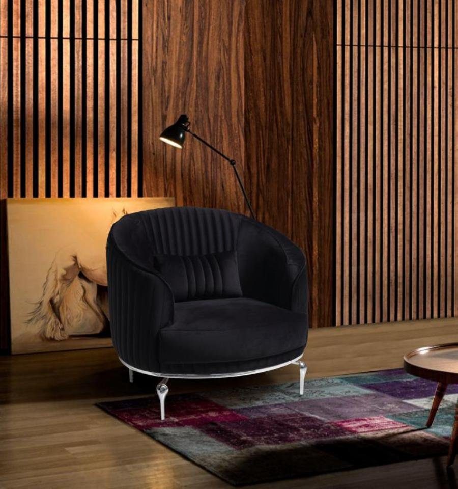 + Wohnzimmer-Set Made Modern Polster 3 Sofa 3+1 Luxus, Sitzer Set JVmoebel Sessel), Wohnzimmer Textil Sitzer Europe Design in (Nur