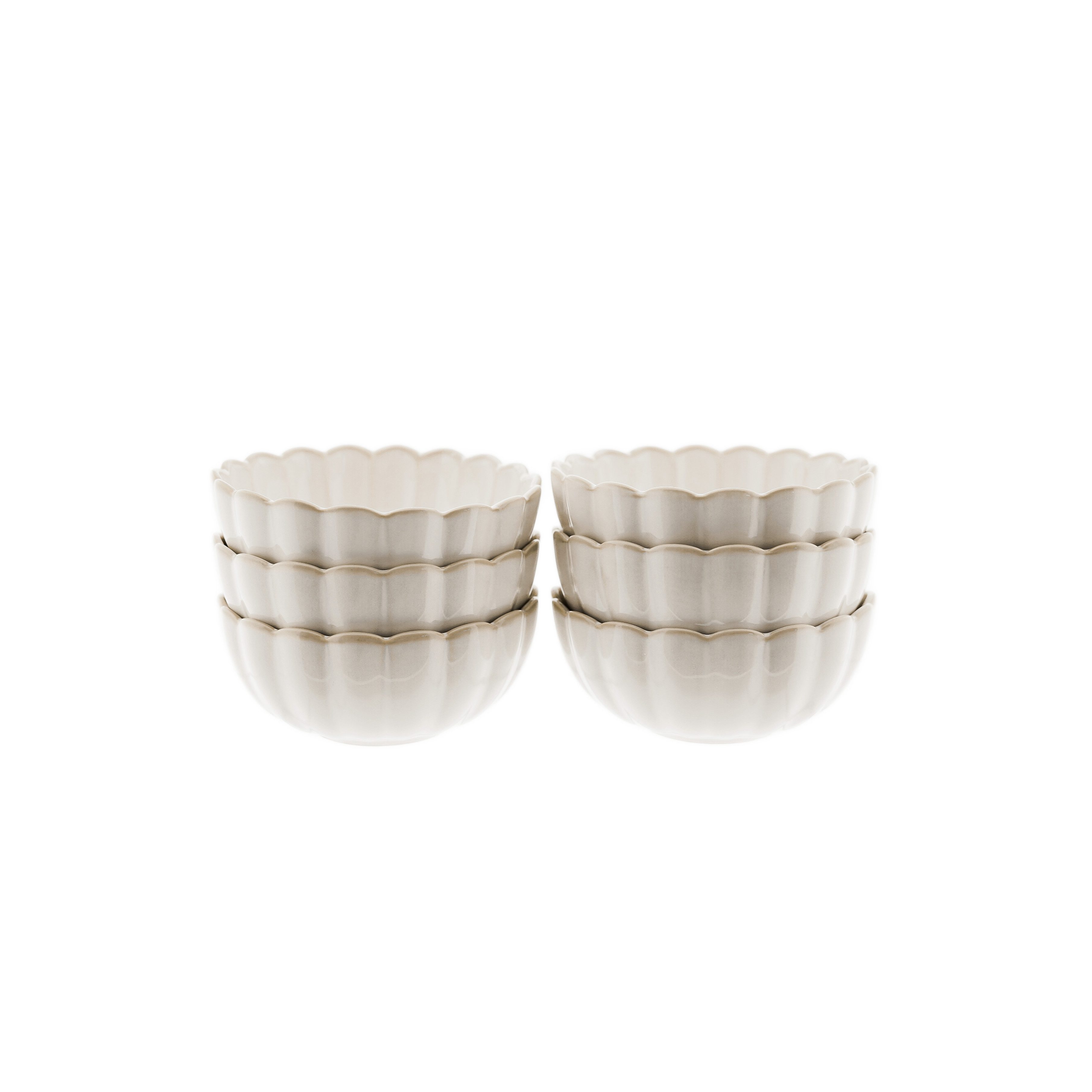 Almina Suppenschale Bloomy 6er-Set aus hochwertigem Porzellan - 13 x 5,5 cm, Porzellan, (6-tlg) – Bild 2 von 5