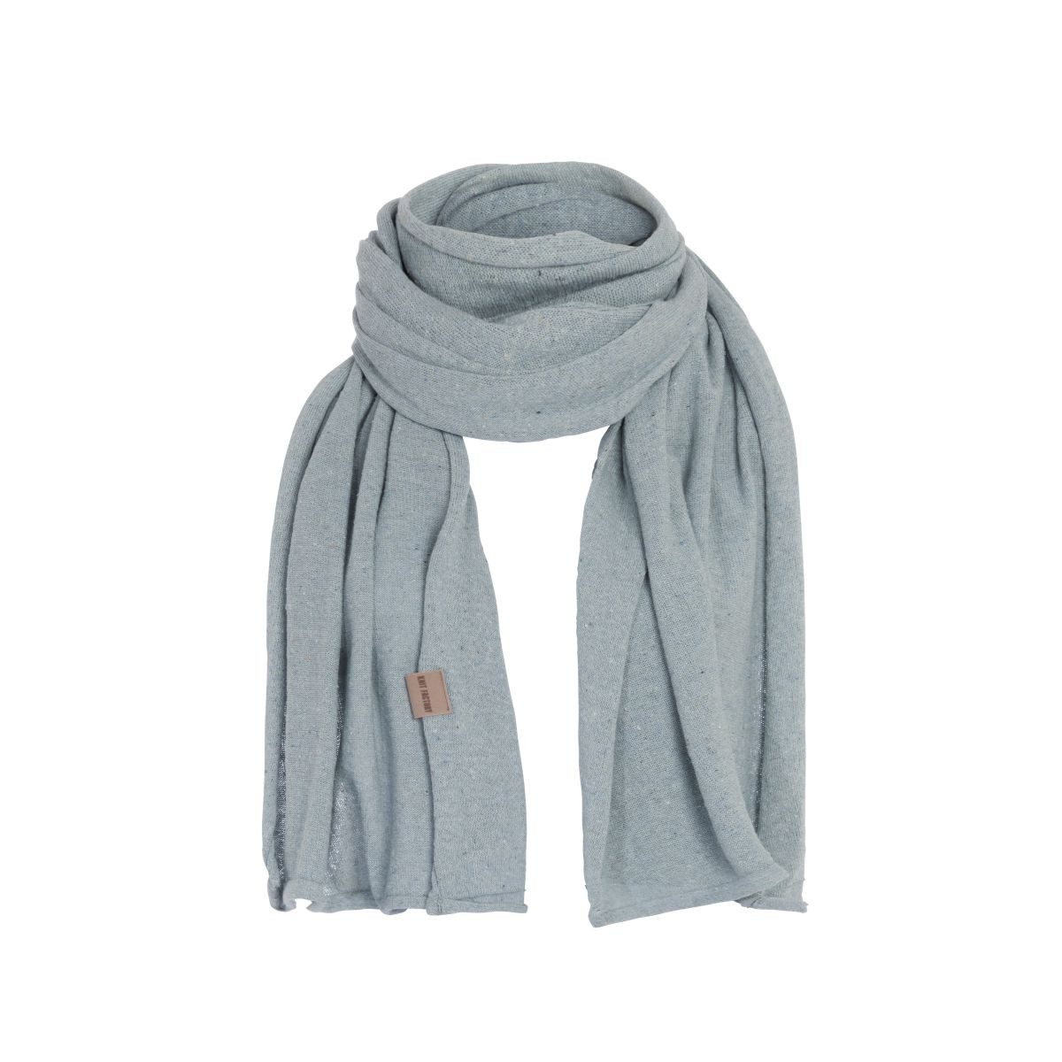 Knit Factory Strickschal Iris Schal Indigo, (1-St), Schal Halstuch Dreiecksschal Tuch Strickmode