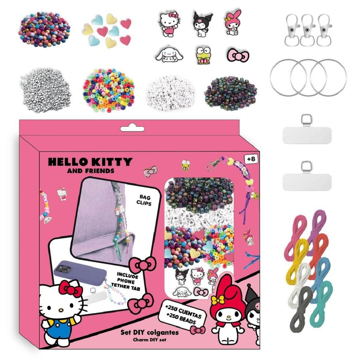 Hello Kitty Schmuckset Hello Kitty DIY Schmuck- und Accessoire-Set mit Anhänger