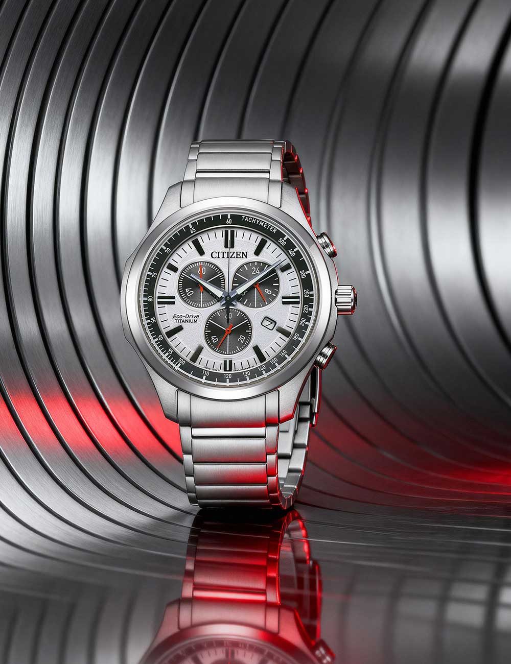 Citizen Quarzuhr Citizen AT2530-85A Eco-Drive Titanium Chronograph Herrenuhr 43mm Citizen AT2530-85A Eco-Drive Titanium Chronograph Herrenuhr 43mm