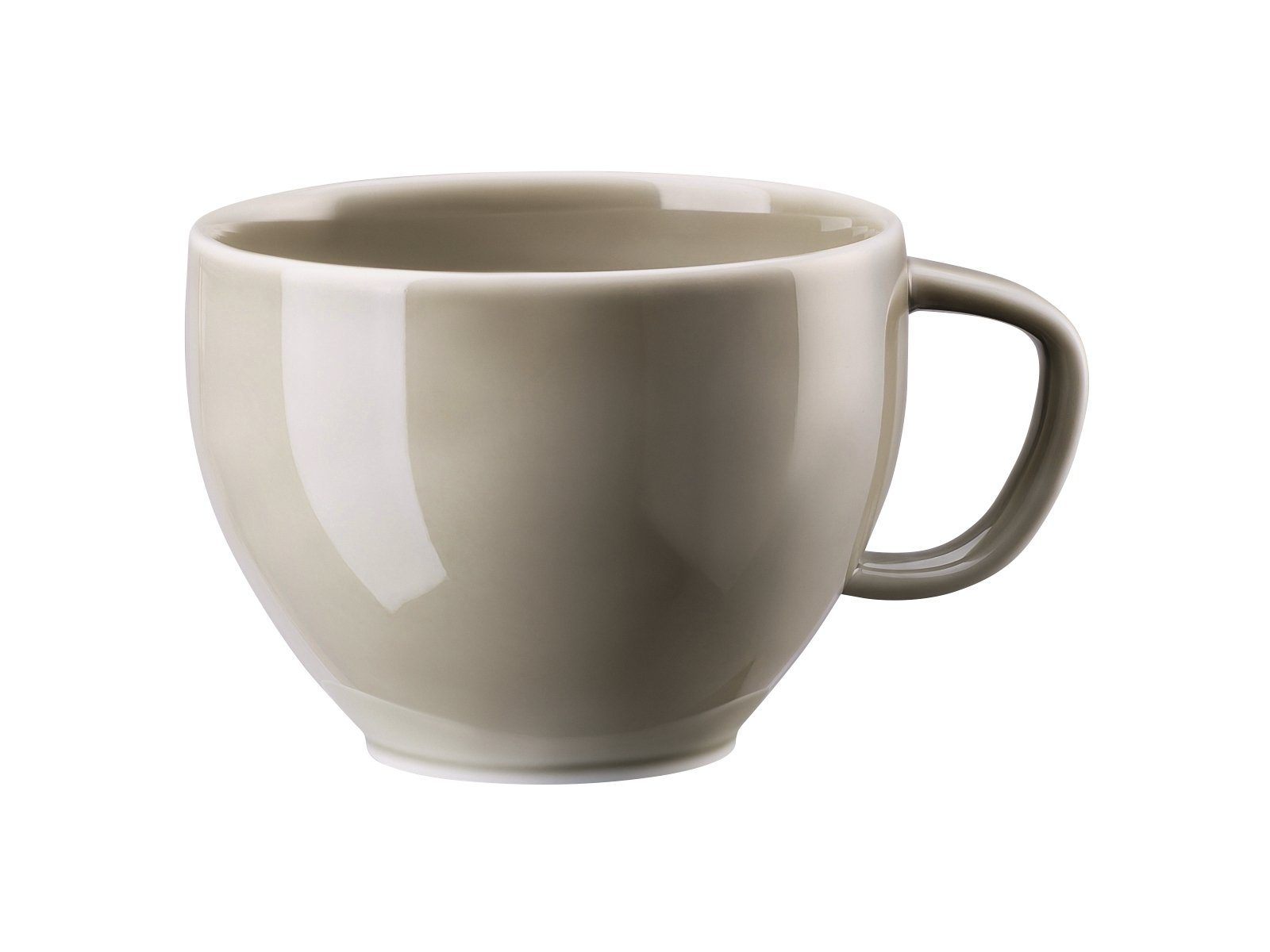 Rosenthal Tasse Junto Pearl Grey Kombi-Obertasse 0,28 l, Porzellan, Tassen