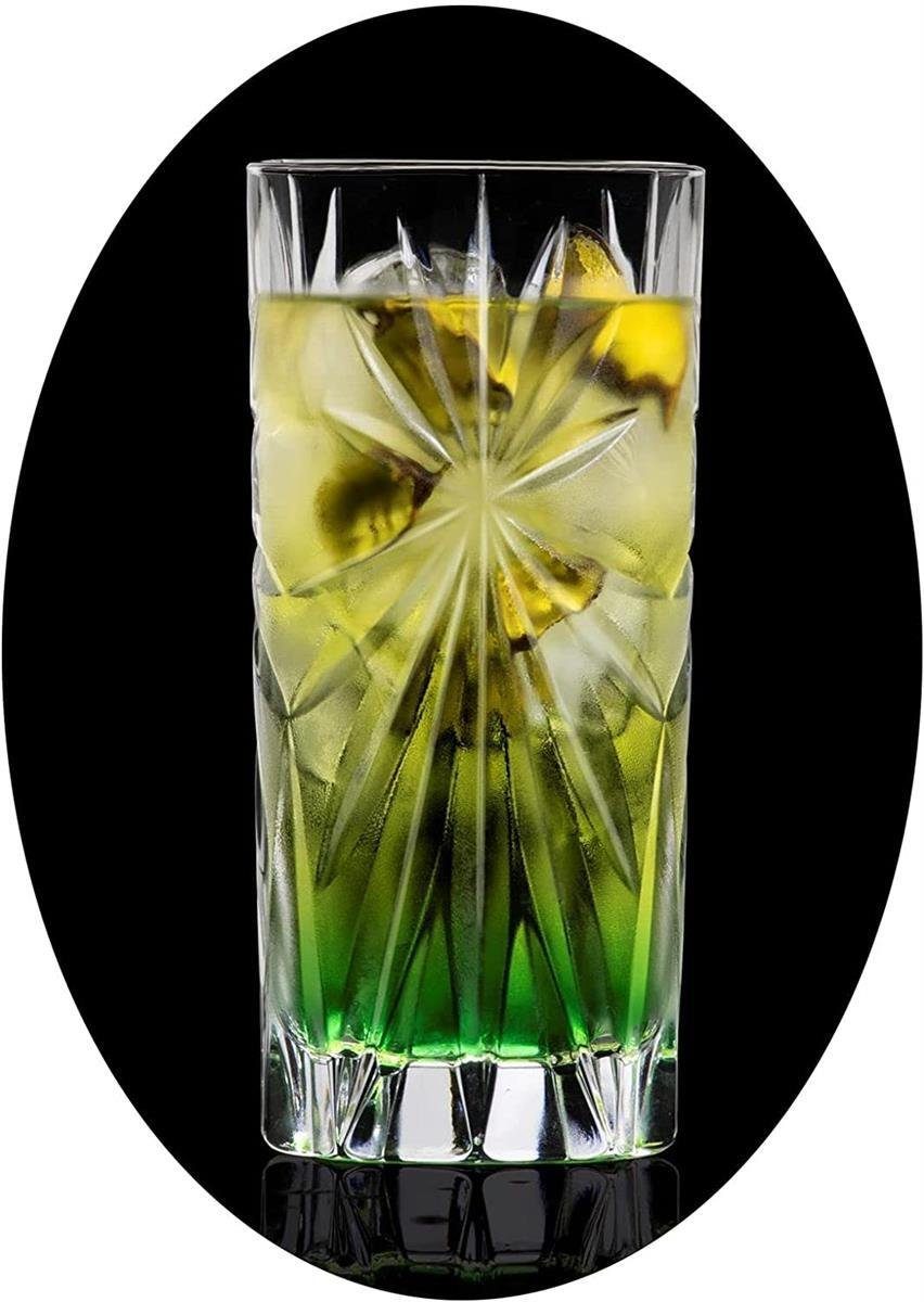 Topkapi elite Longdrinkglas Topkapi elite Longdrink Glas Oasis 6 Stück, Kristallglas