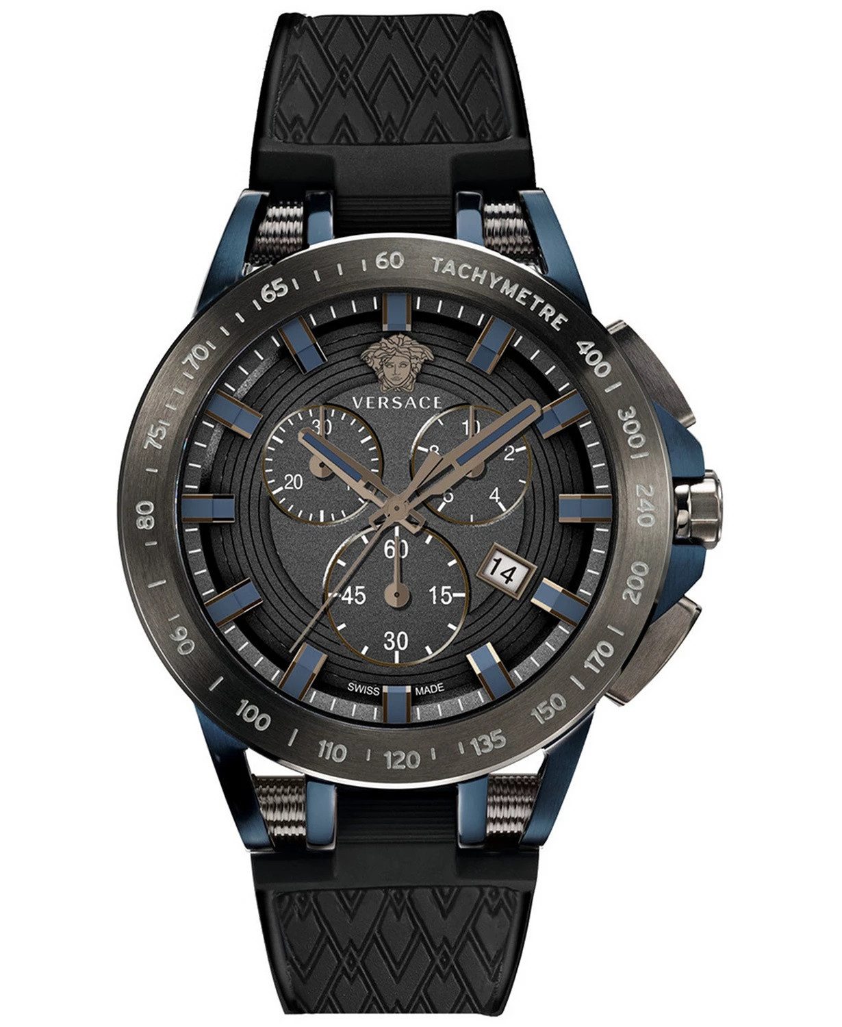 Versace Chronograph Chronograph für Herren, (1-tlg., Armbanduhr)