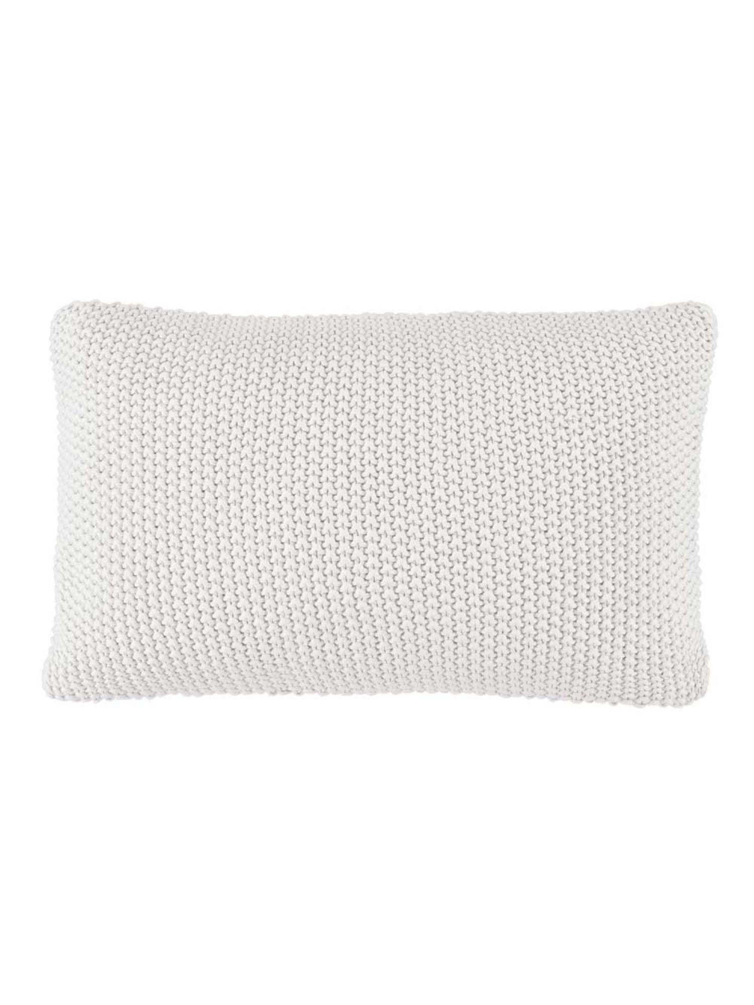 Marc O'Polo Home Dekokissen Nordic knit, aus gestrickter nachhaltiger Baumwolle Off White