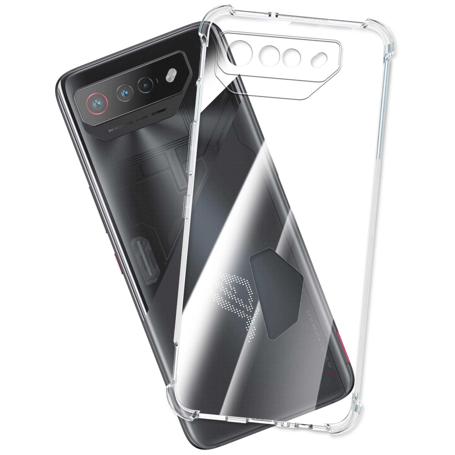 mtb more energy Smartphone-Hülle Clear Armor Case für Asus ROG Phone 7 (6.78), Transparente TPU Schutzhülle Case Backcover mit Anti-Shock Verstärkung