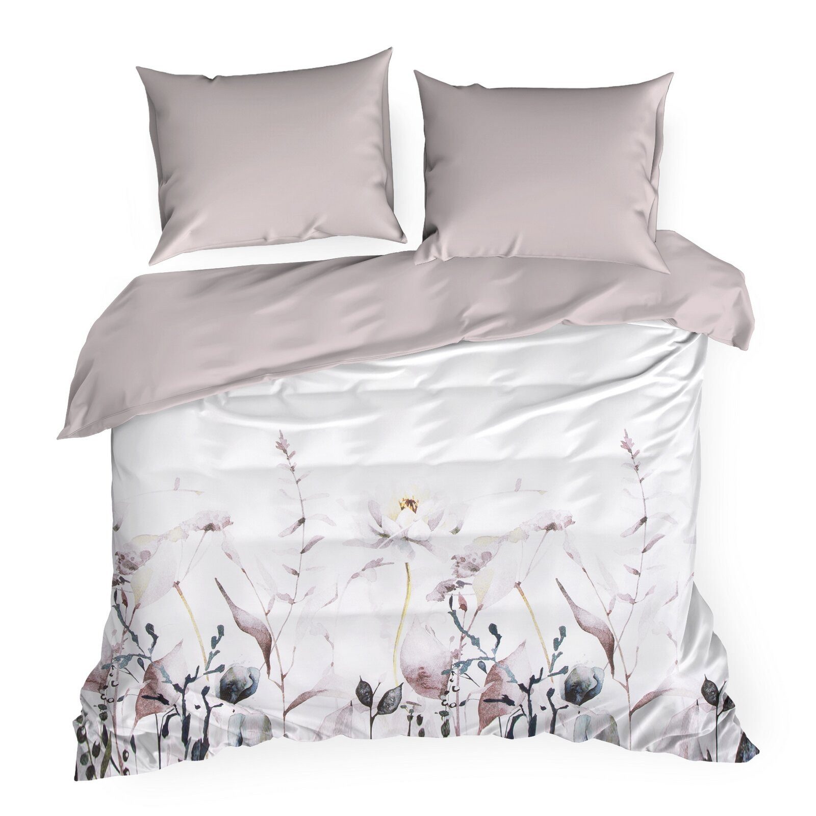 Design91 Bettwäsche 3 TLG Bettwäschegarnitur Wendebettwäsche, 140x200 160x2 günstig online kaufen