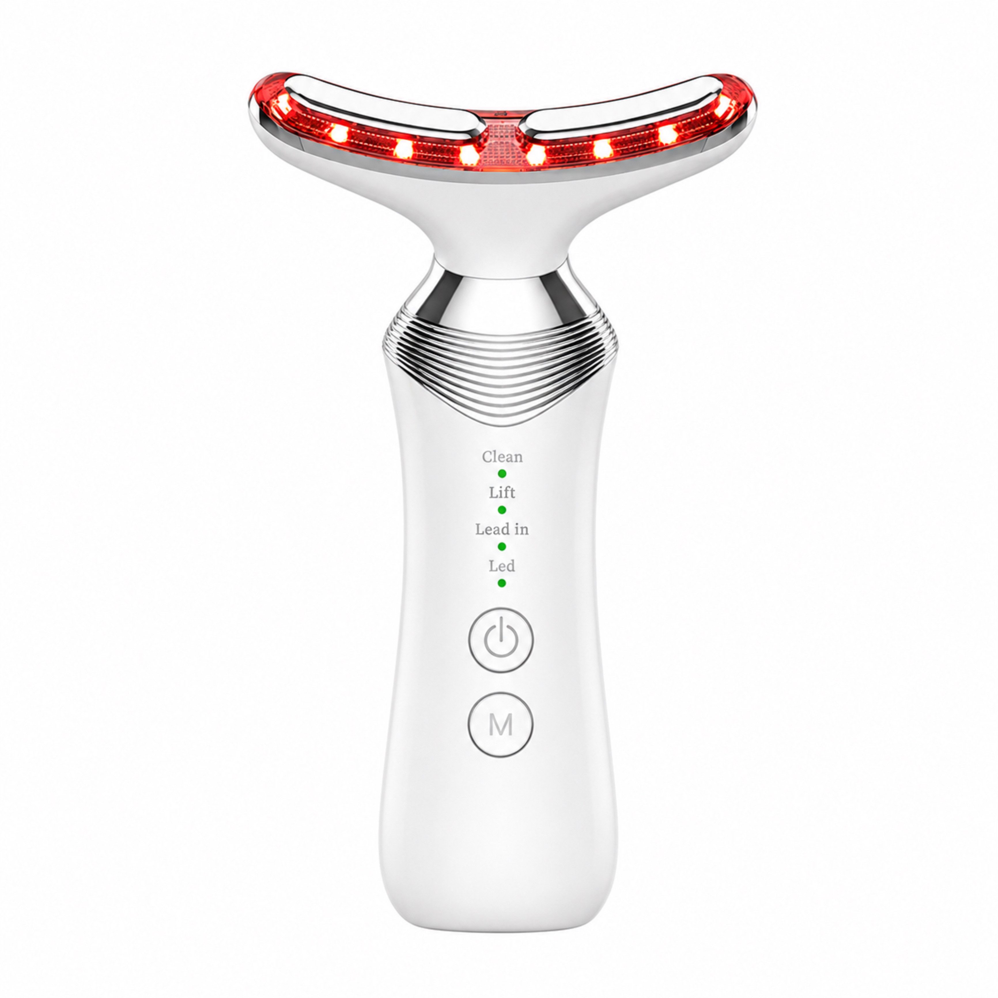 Lalano`S Cosmetics Gesichtsmassagegerät ÉLEVIA Face & Neck Sculptor mit EMS, Wärmefunktion & Vibrationsmassage, Anti-Aging Gerät für Gesicht, Hals & Dekolleté mit 5 LED-Lichtmodi